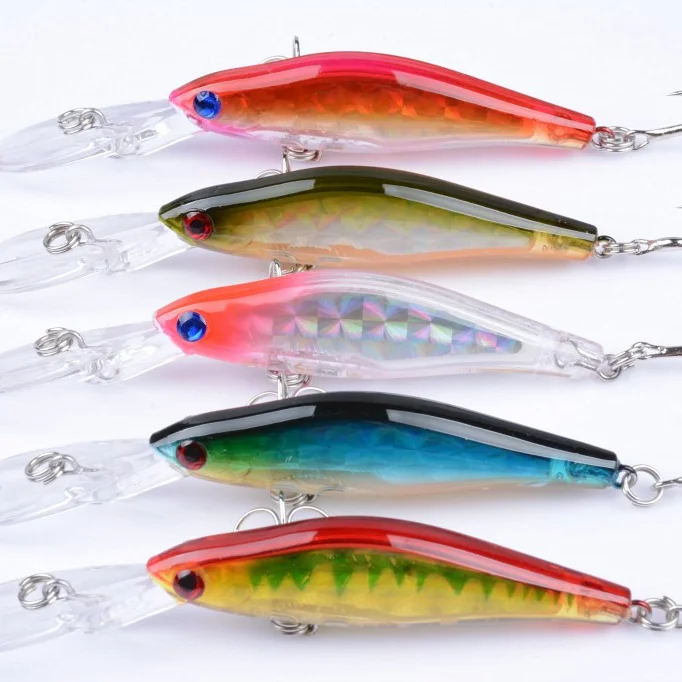 

Fishing lure wholesale 7.1g/95mm High Quality Hard Bait ABS minnow plastic, 5 colors