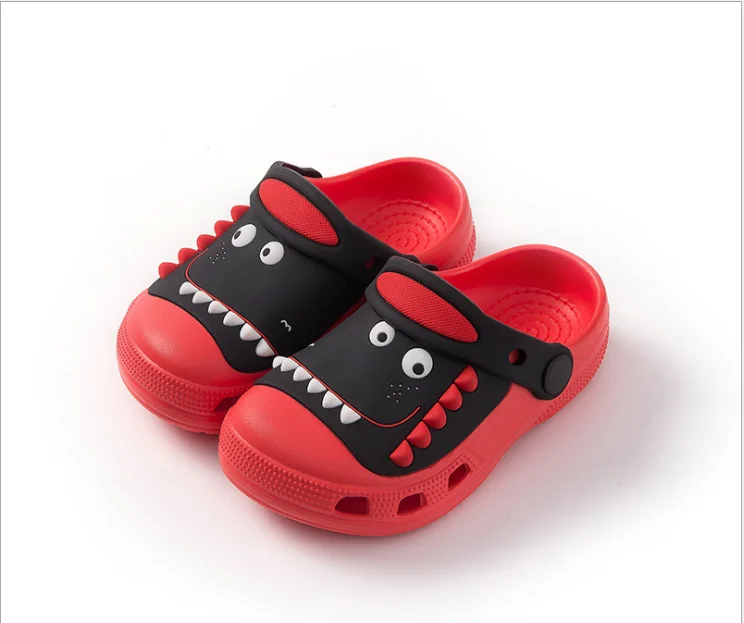 

Best selling baby indoor comfortable croc cartoon dinosaur non-slip soft sole eva sandals slippers for children, Custom color