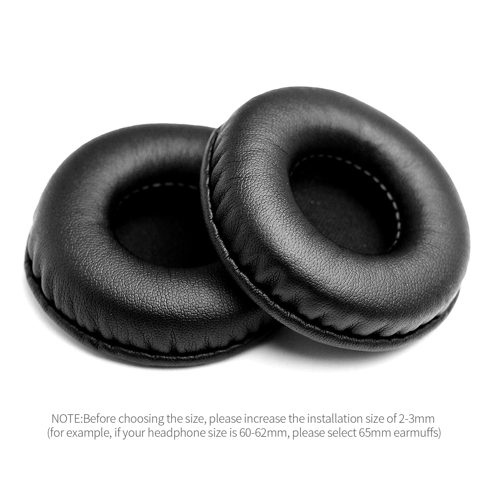 

Ear Pads Replacement Ear Pads PU Leather Ear Cushions Replacement for Sennheiser/SONY/Logitech Headphone 105mm Black/White