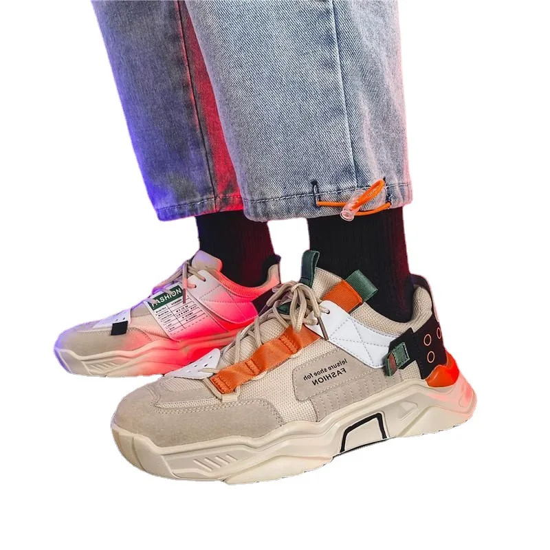 

2021 hot style autumn splicing running sports casual men's shoes, As picture