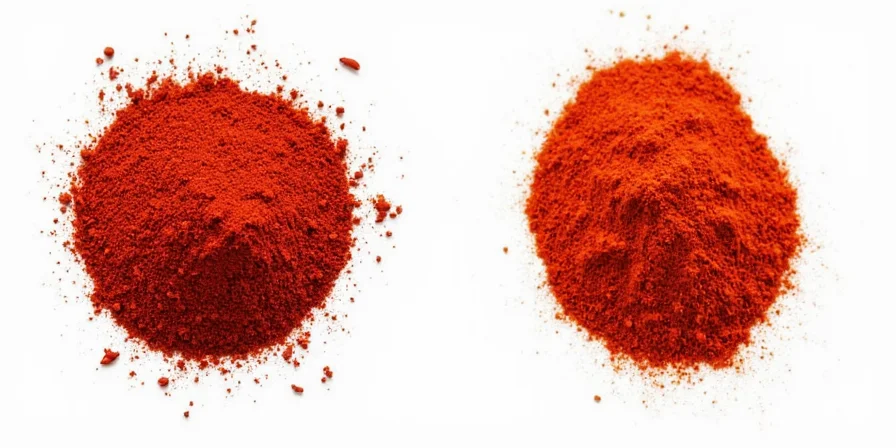 Paprika jars on a kitchen counter