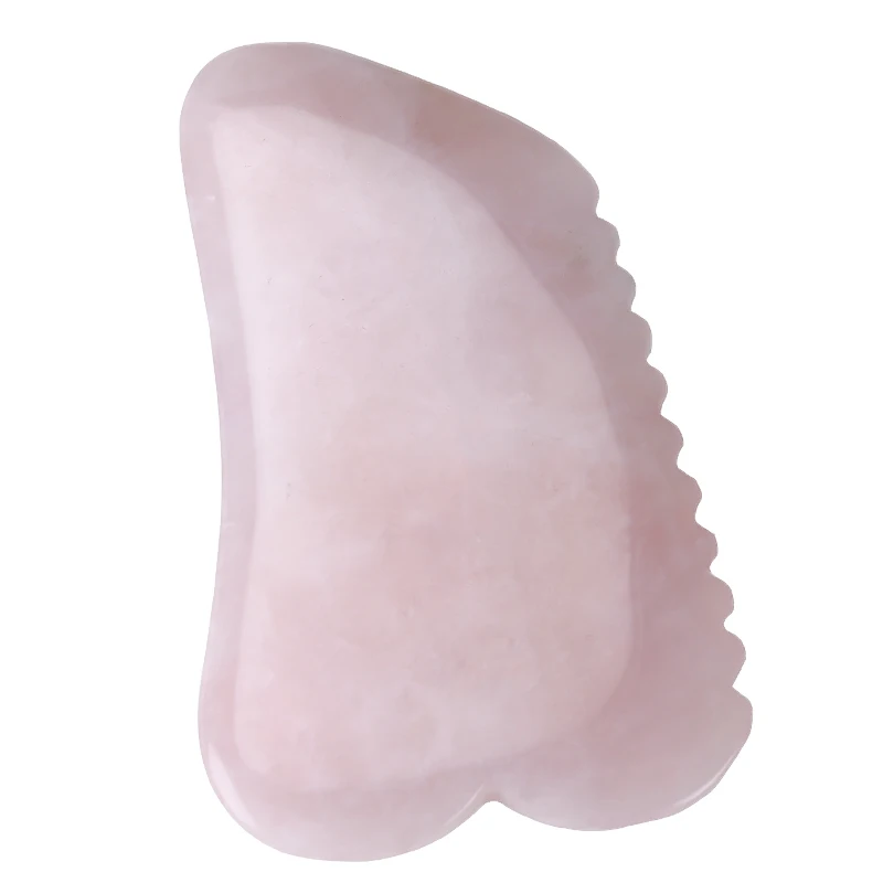 

Most Popular Rose Quartz Jade Gua Sha For Smooth Skin On Facial Neck, Pink