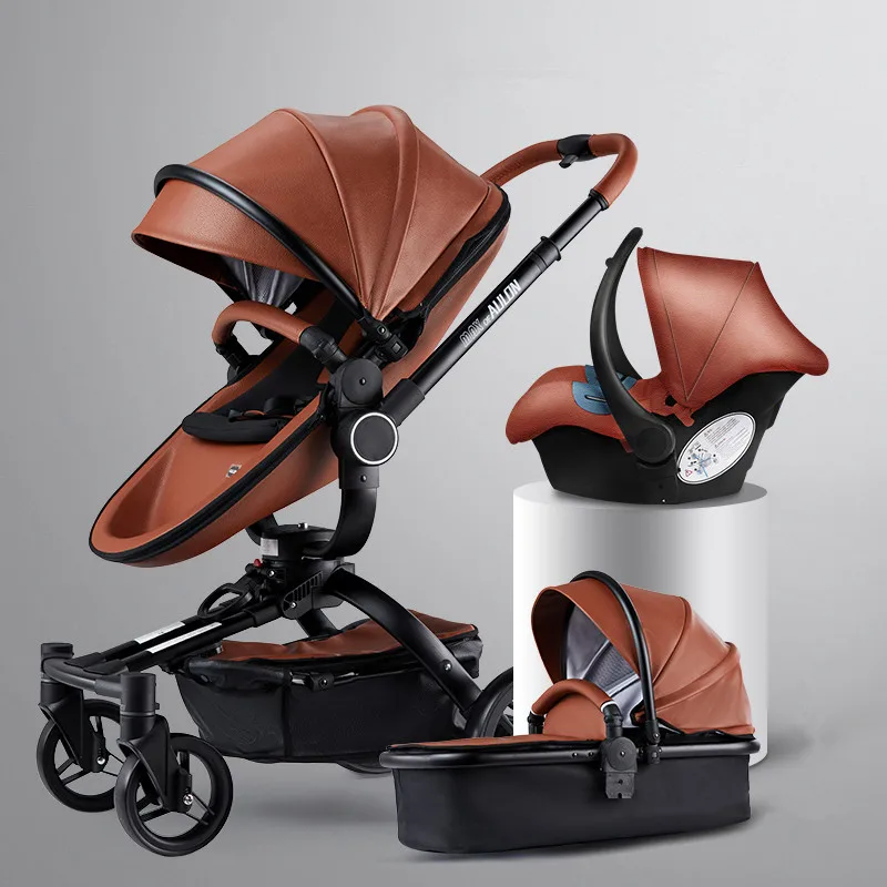 

Hotmom Pram New Design 360 Degree 3 In 1 Luxury Folding Baby Stroller For Adult Travel System Baby Trolley