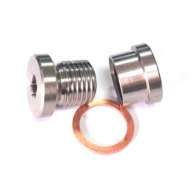

stainless steel M12X1.25 O2 sensor welded exhaust stepped nut plug kit