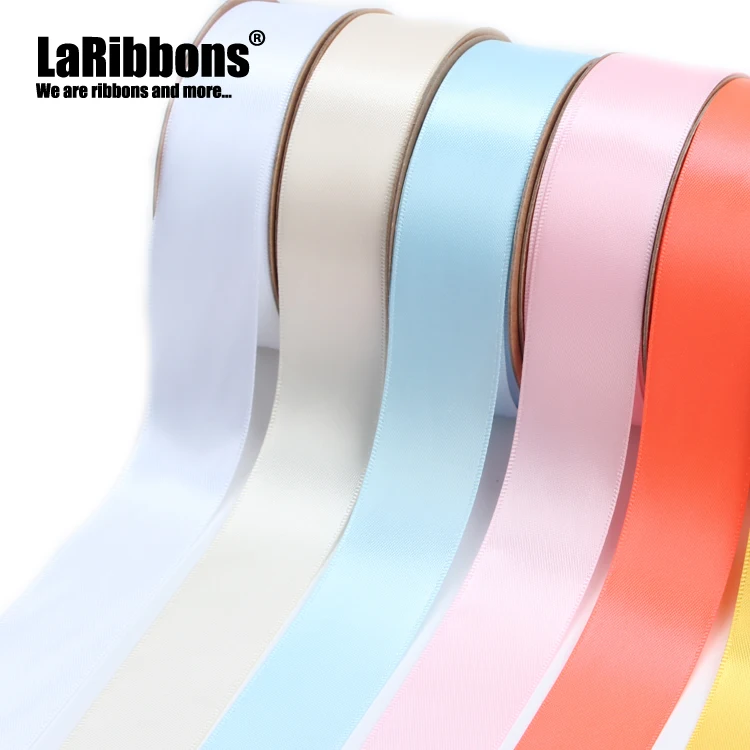 

Hot Sale DIY Flower Gift Packing Double Face Polyester Satin Ribbon