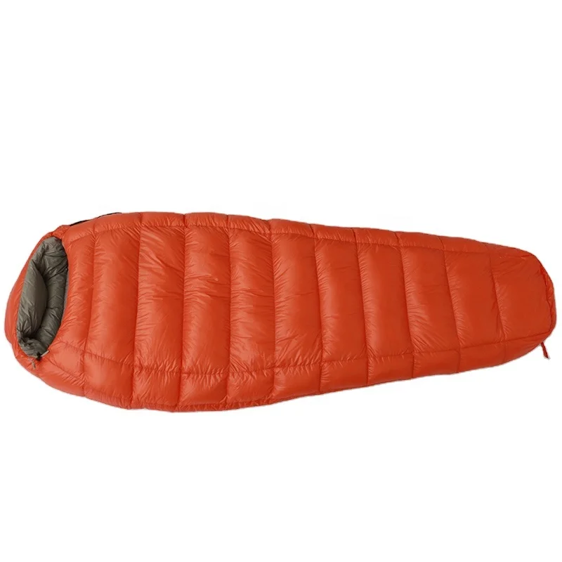 

hot selling cold weather mummy 700g goose down sleeping bag outdoor waterproof ultralight camping sleeping bag, Customized color,rts is random color