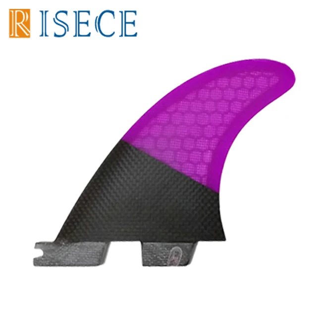 Top Quality Surfboard Fins Twin Tab Base Half Carbon Fiber Surf Fin Fiberglass Surfboard Fin