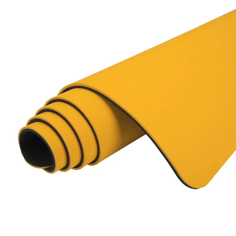 

Non Slip Exercise Yellow TPE 6mm Yoga Mat Gymnastics, Customized