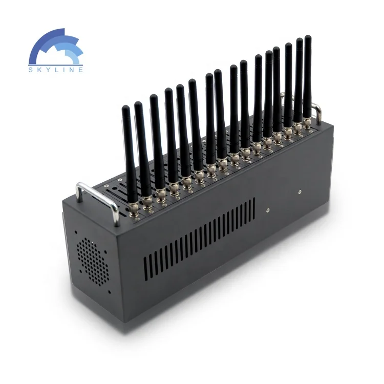 

Cheap GSM 16 port sms blaster / gsm usb sms modem sending device modem gsm send receive sms, Black modem gsm send receive sms