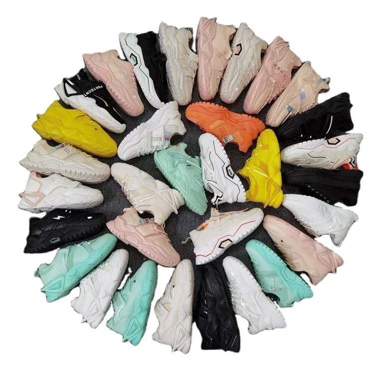 

W5321 Wholesale latest women's sports shoes fashion thick-soled casual breathable