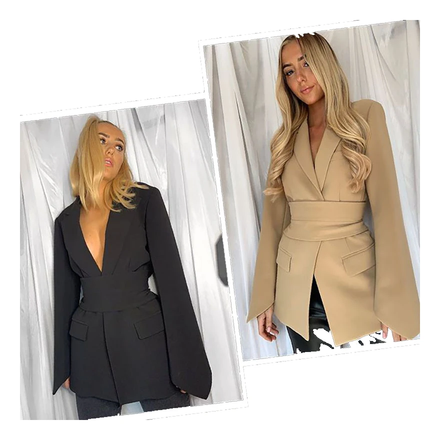 

Elegant Women Blazer Casual Cardigan Streetwear Suits Female Office Ladies Coat Suit, Available