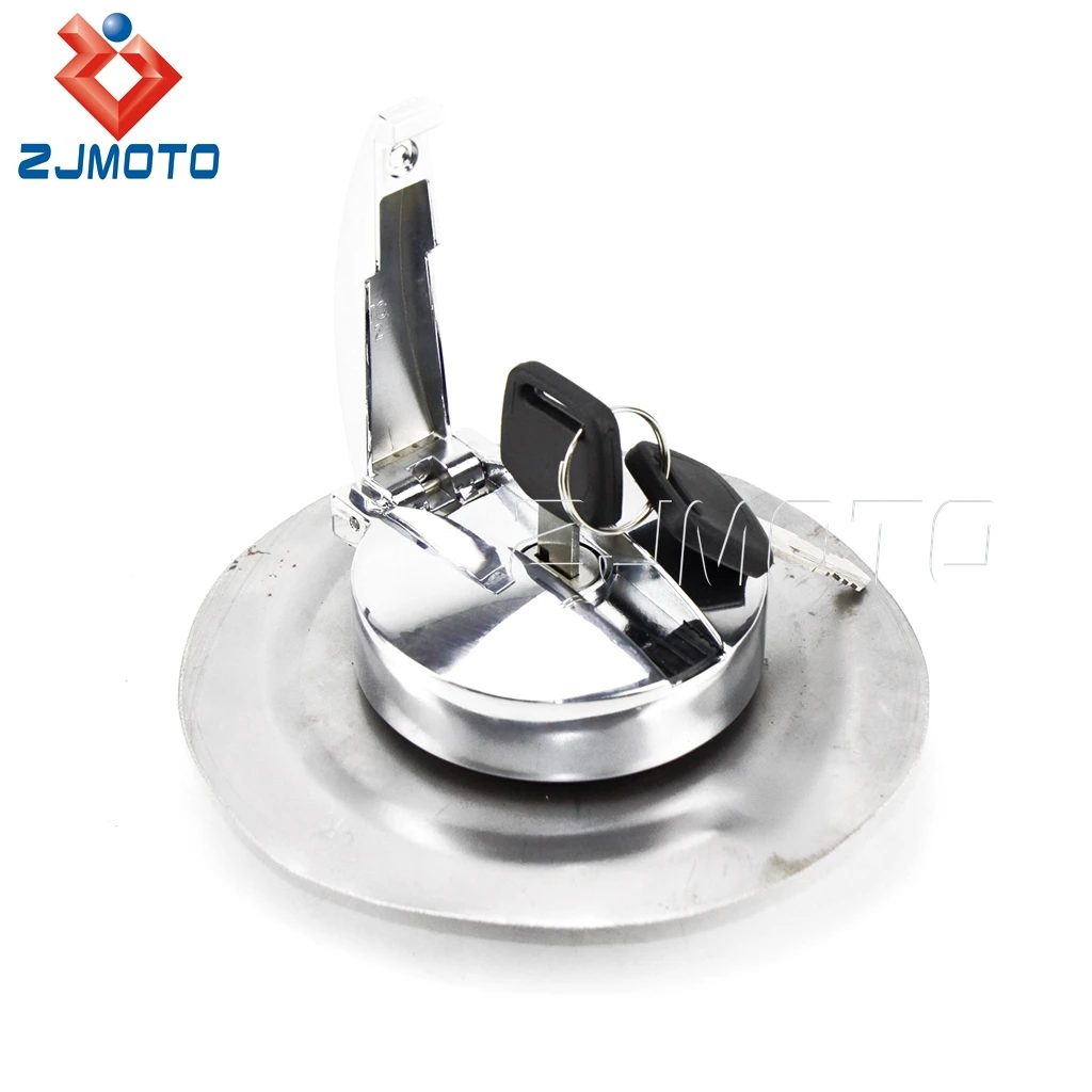 Motorcycle Flip Up Gas Oil Petrol Tank Cap For Custom All Vintage