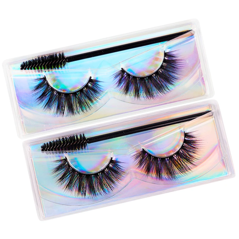 

Eyelashes Manufacture Chemical Fiber Lash 3D False Eyelashes Custom Logo With Packaging, Natural black mink eyelashes