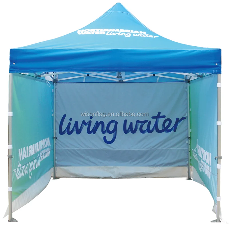 

zipper connect full wall sided print exhibition tent
