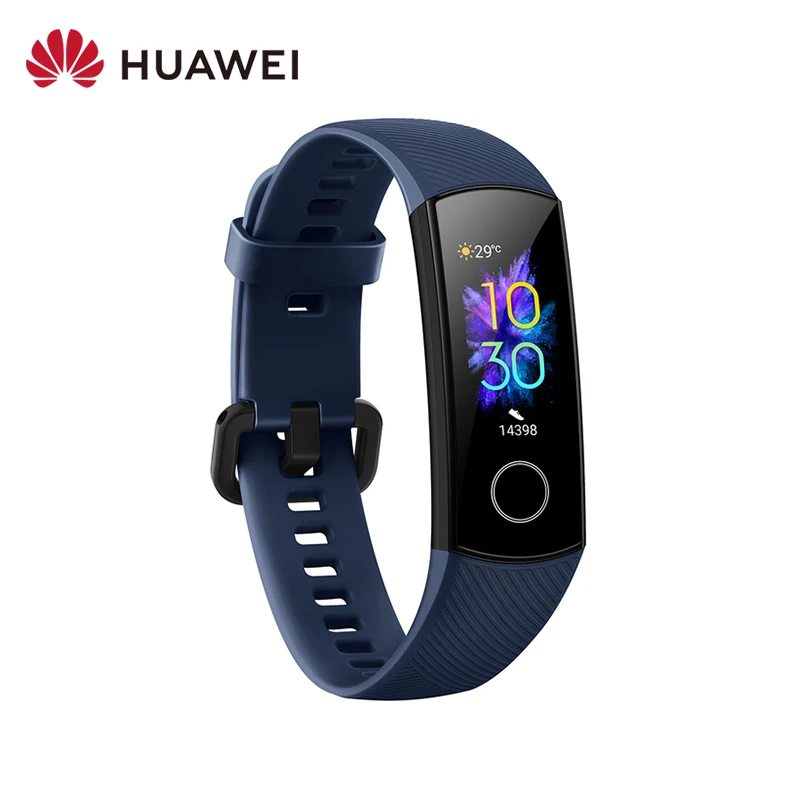 

HUAWEI Honor Band 5 Smart Bracelet Blood Oxygen 0.95 Inch AMOLED Touch Large Color Screen 5ATM Heart Rate Monitor honor band