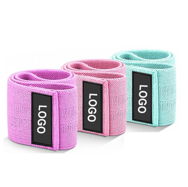 

Wholesale Yoga Gym Non-rolling Hip Circle Fitness Fabric Resistance Bands Exercise Booty Bands for Shaping and Lifting, Customized color