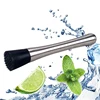 Home Bar Tool Set Long Stainless Steel Cocktail Muddler Ice Breaker