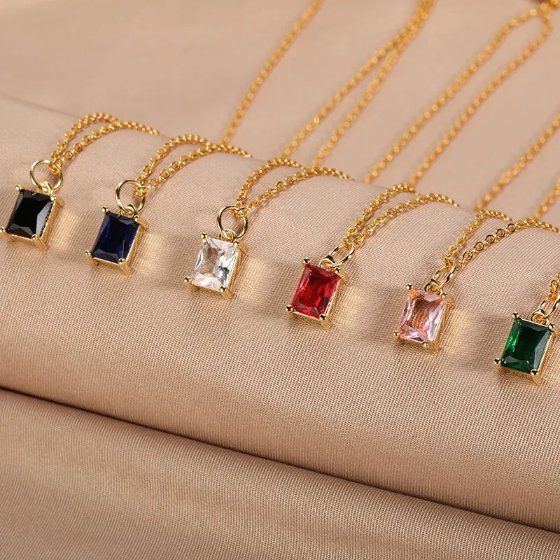 

Wholesale New Fashion 6 Charm in 1 Gorgeous Zircon Handmade Women Necklace Jewelry