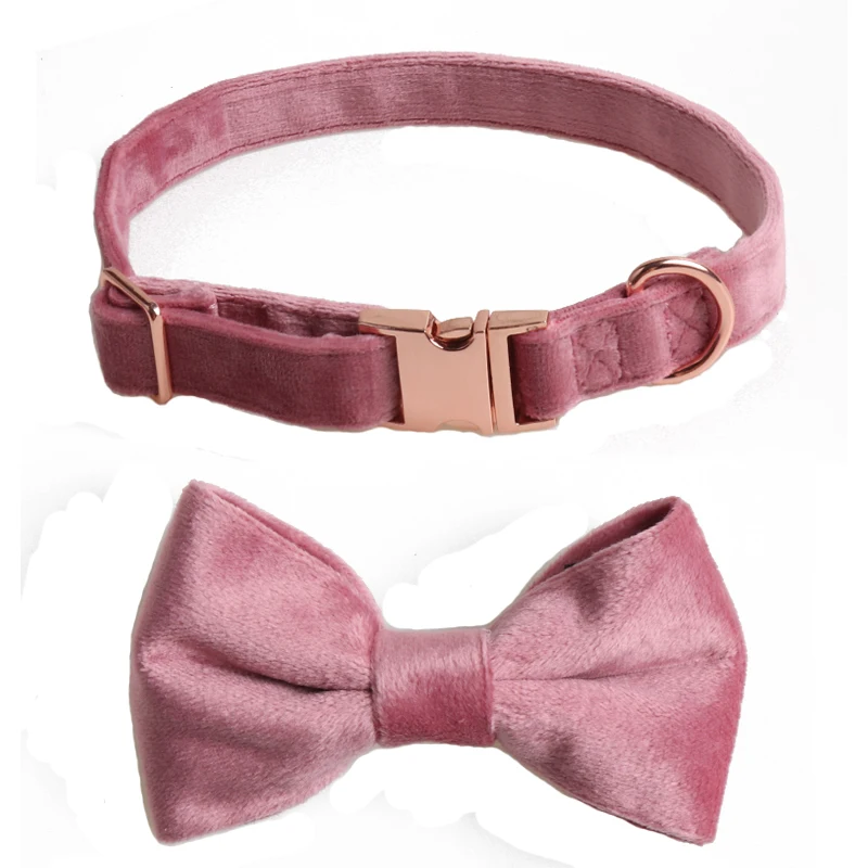 

pet supplies designer comfort 6 colors optional velvet cat dog collar with bow tie, More colors optional