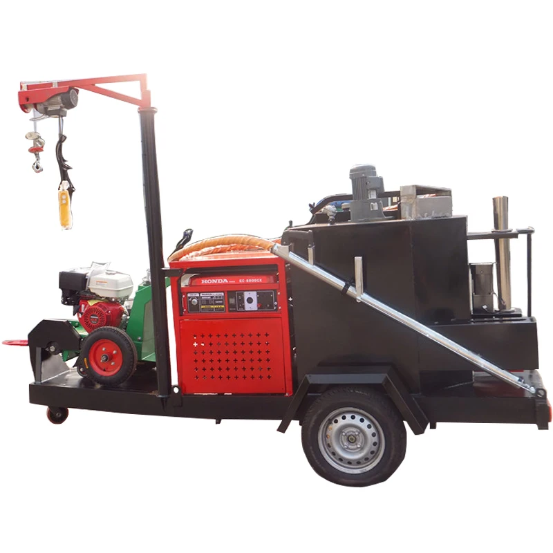 Asphalt road crack sealing machine 350L hot melt kettle for crack filler 