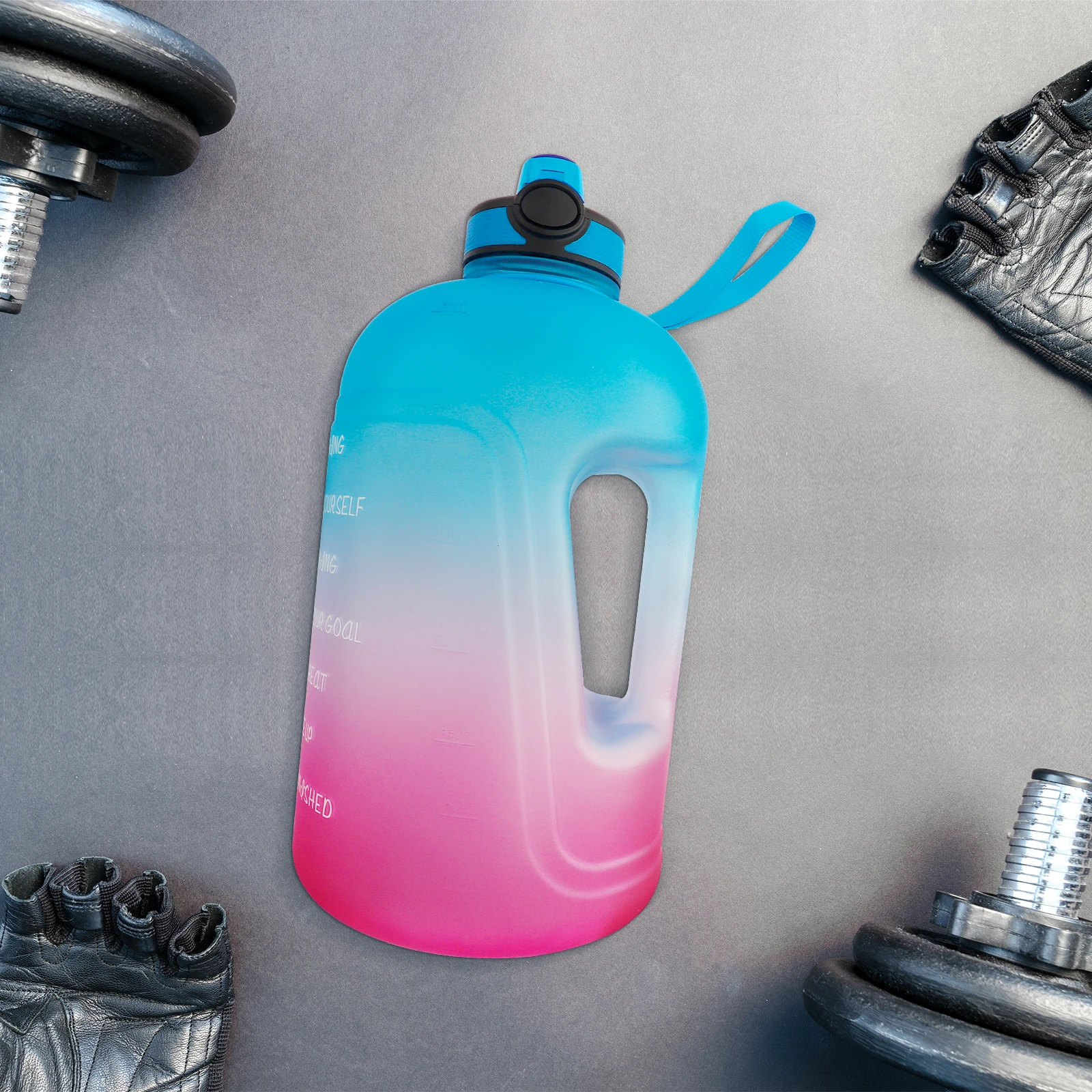

128OZ most popular products 1 gallon water bottle unique products to sell plastic motivational water bottle manufacturer, Customized color