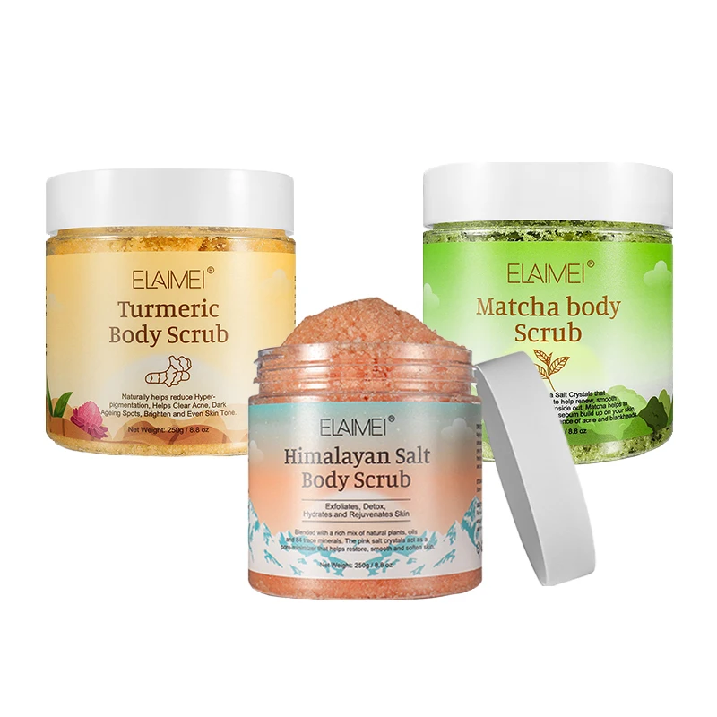 

OEM Private Label Natural Organic Body Care Scrub Gentle Exfoliation Deep Clean Skin Whitening Vitamin C Body Scrub