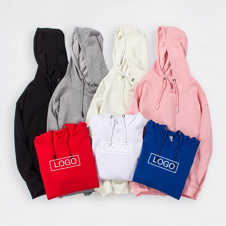

Wholesale New Pullover Blank French Terry Cotton Hoodie Men, As the pictures