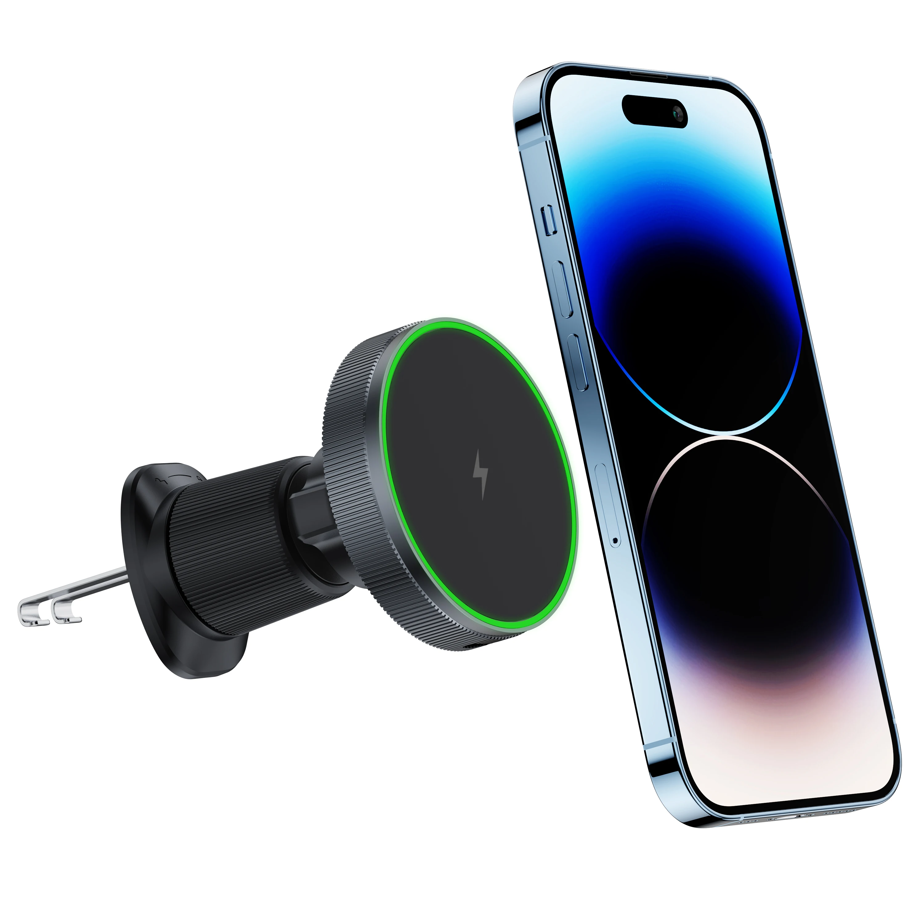 

HOT 15W Magnetic Wireless Car Charger Fast charging Magsaf Car Phone Holder Strong Magnet Mobile Phone holder for Car mount stan