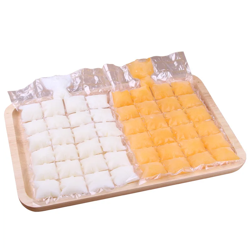 

10pcs/bag Ice Cube Mold Trays Self-Seal Freezing Maker Cold Ice Pack Cooler Bag Disposable Ice Cube Bags For Cocktail Food Wine, Transparent