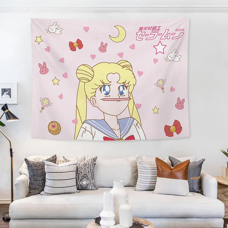 

Printed Girl Background Cloth Photo Background Wall African Reggae Small Tapestry, Customized color