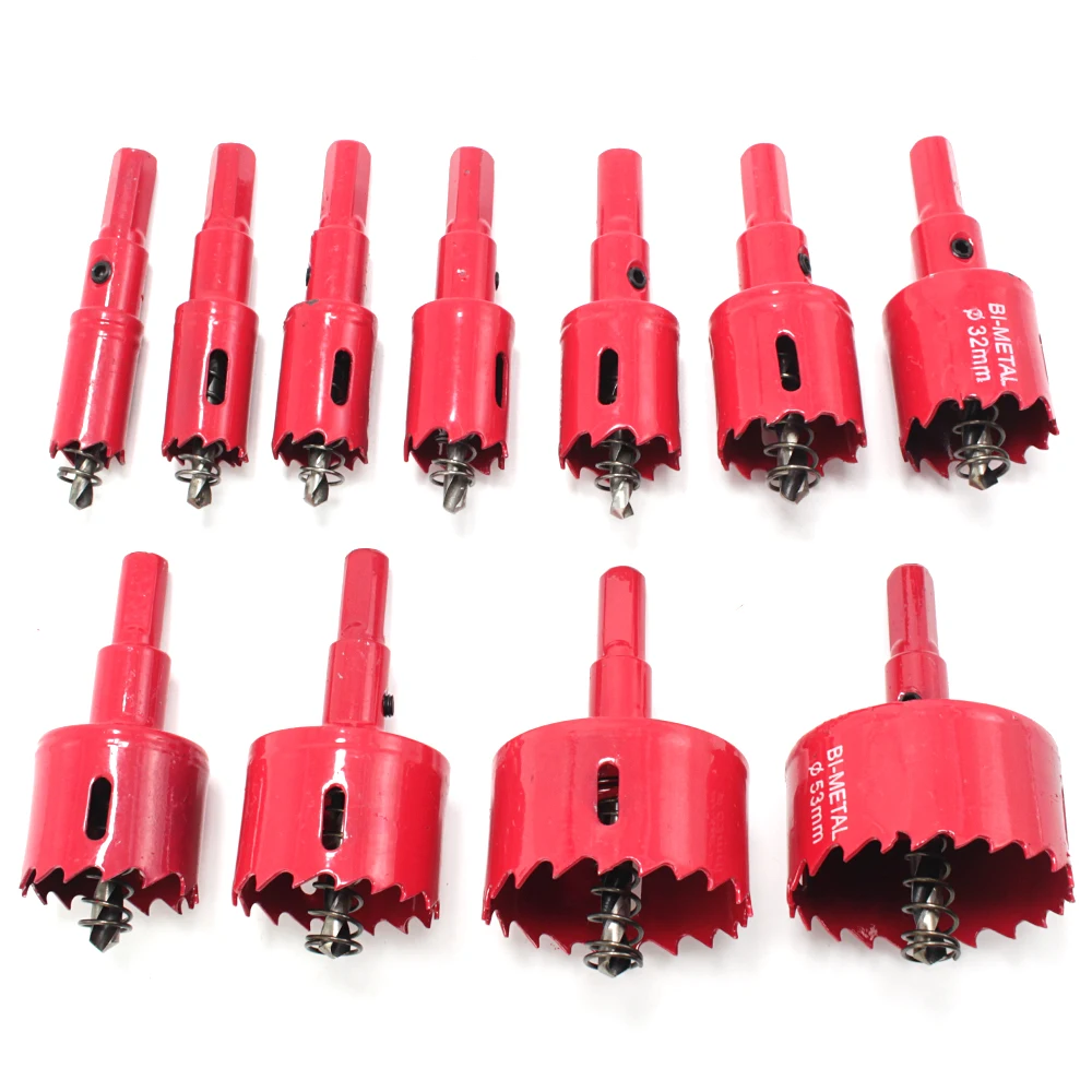 
M42 HSS PREMIUM COBALT Bi metal hole saw with center drill bit spring for plasterboard iron sheet wooden board 