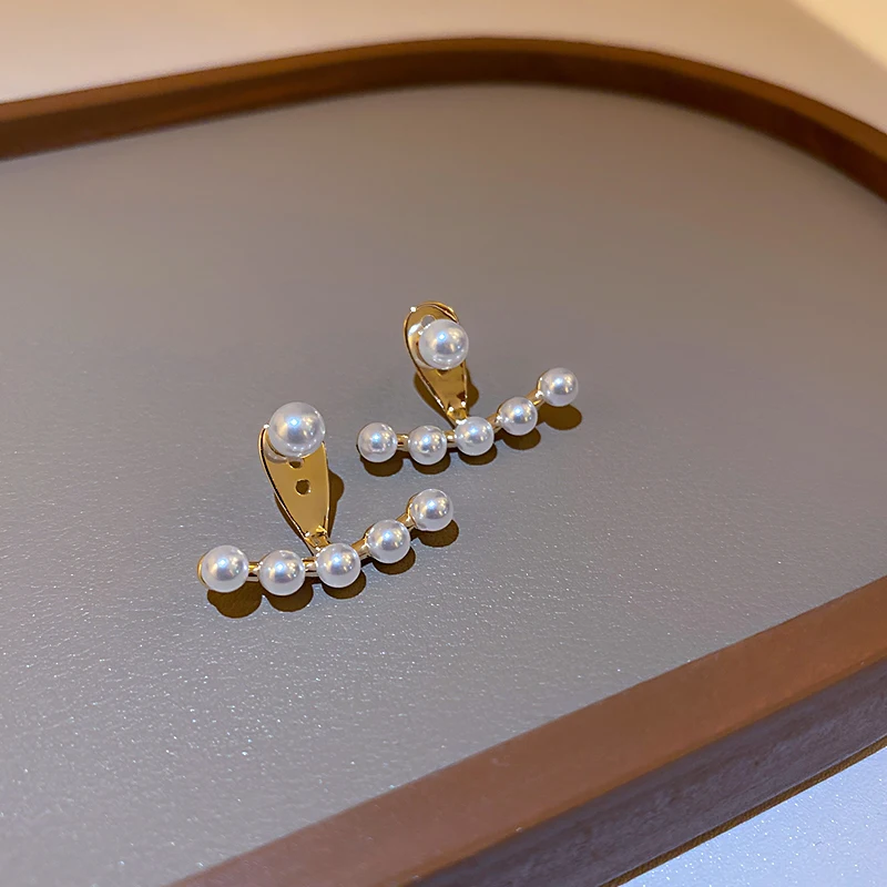 

fashion trendy geometric summer pearl earring