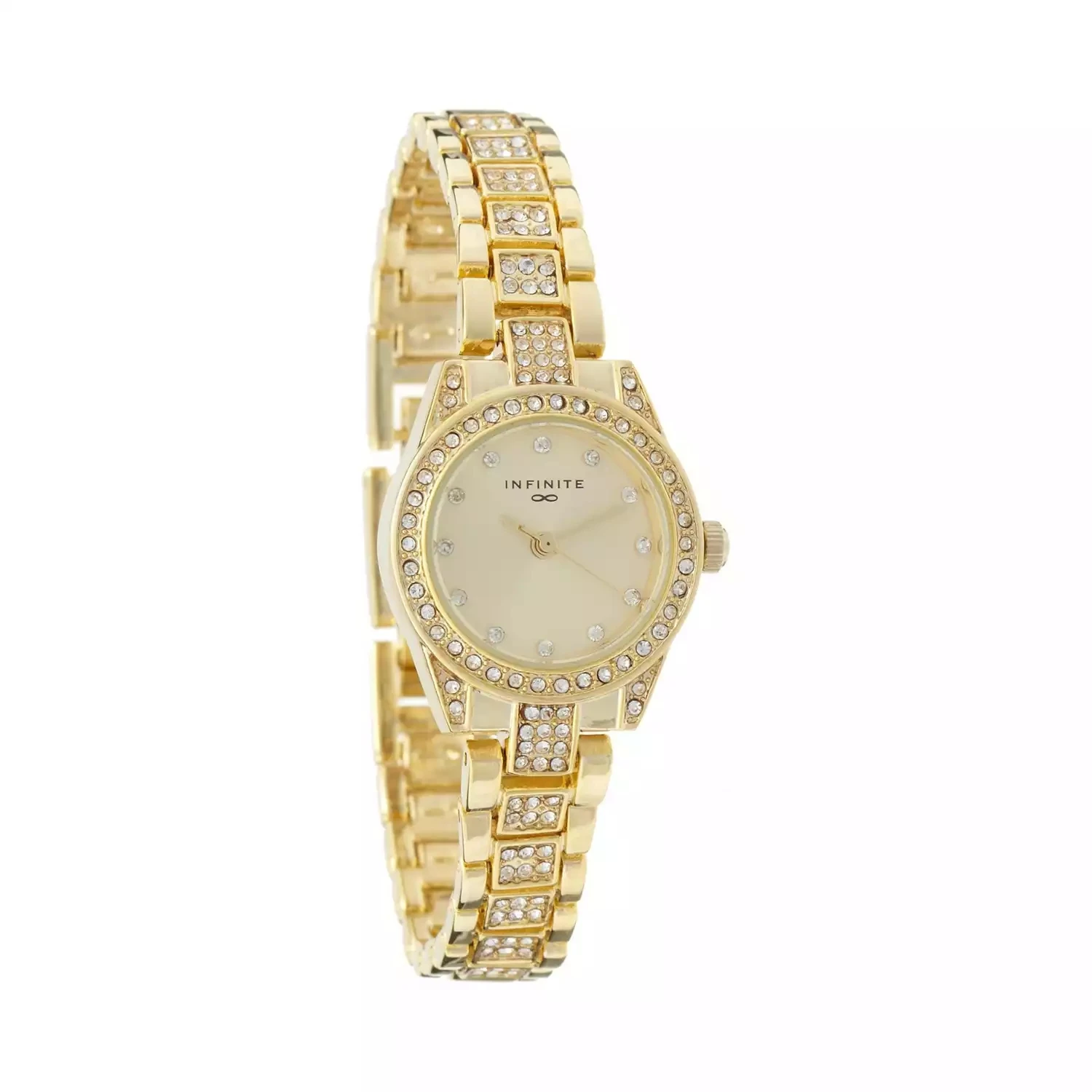 

Female Rhinestone Quartz Watches Ladies Fashion Girl Wrist Watch Stainless Steel Women Alloy Bracelet Clasp Round Coated Glass