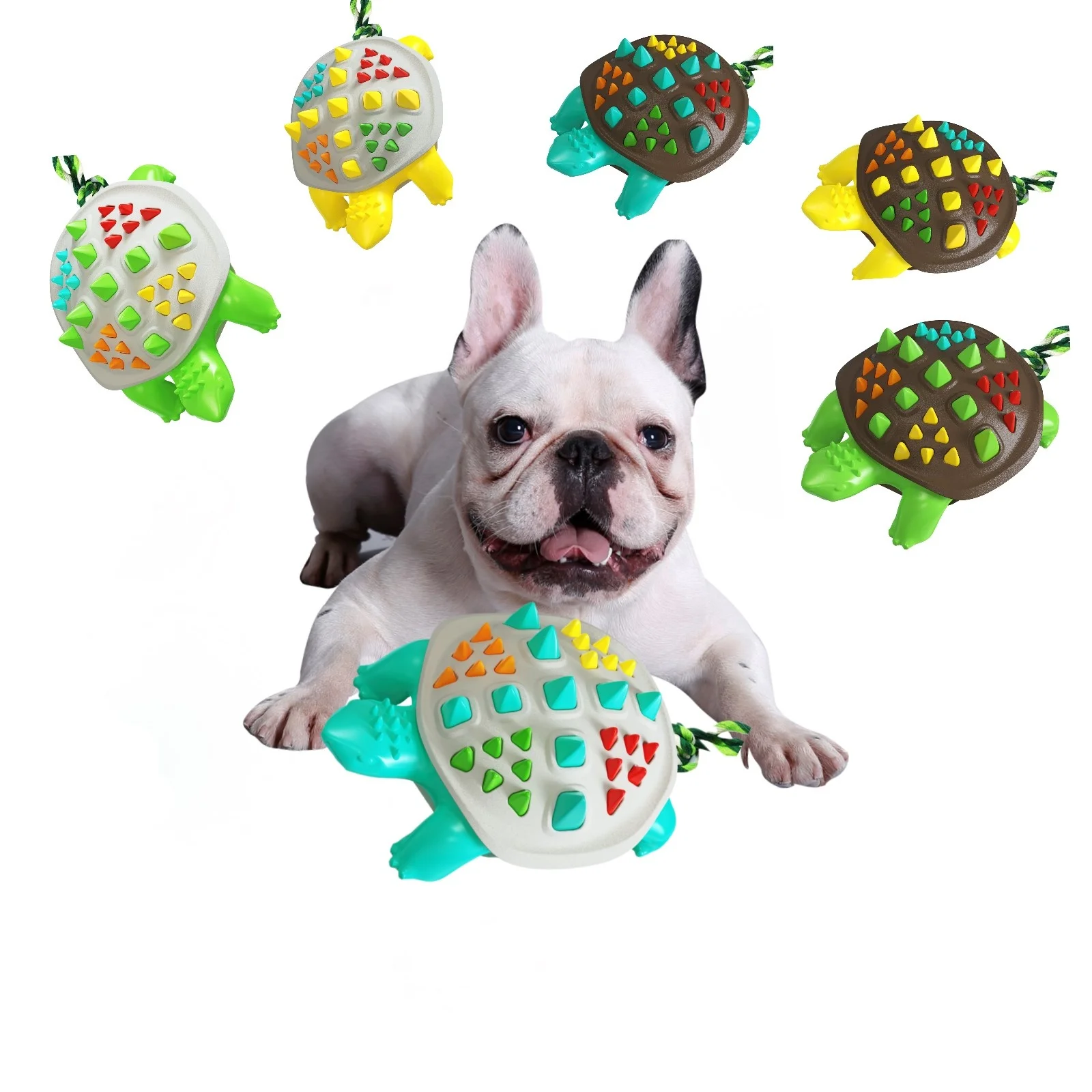

Environmentally friendly plastic dog chewing toy new color turtle shape funny christmas gift dog chew toy, Picture(many color)