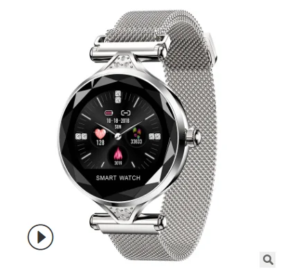 

2021 Dropshipping hot IP68 Waterproof Heart Rate Monitoring Stainless Steel H1 Smartwatch women Smart Watch Fitness Bracelet