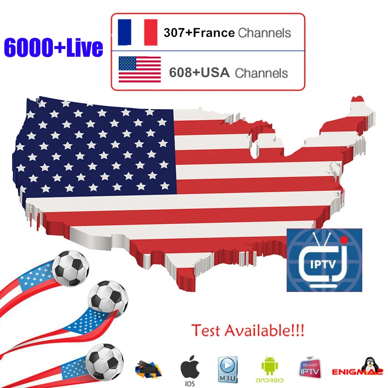 

USA IPTV English Channel Best 4K Android Reseller Panel IPTV Worldwide channels Canadian latin sell IPTV 1 Year