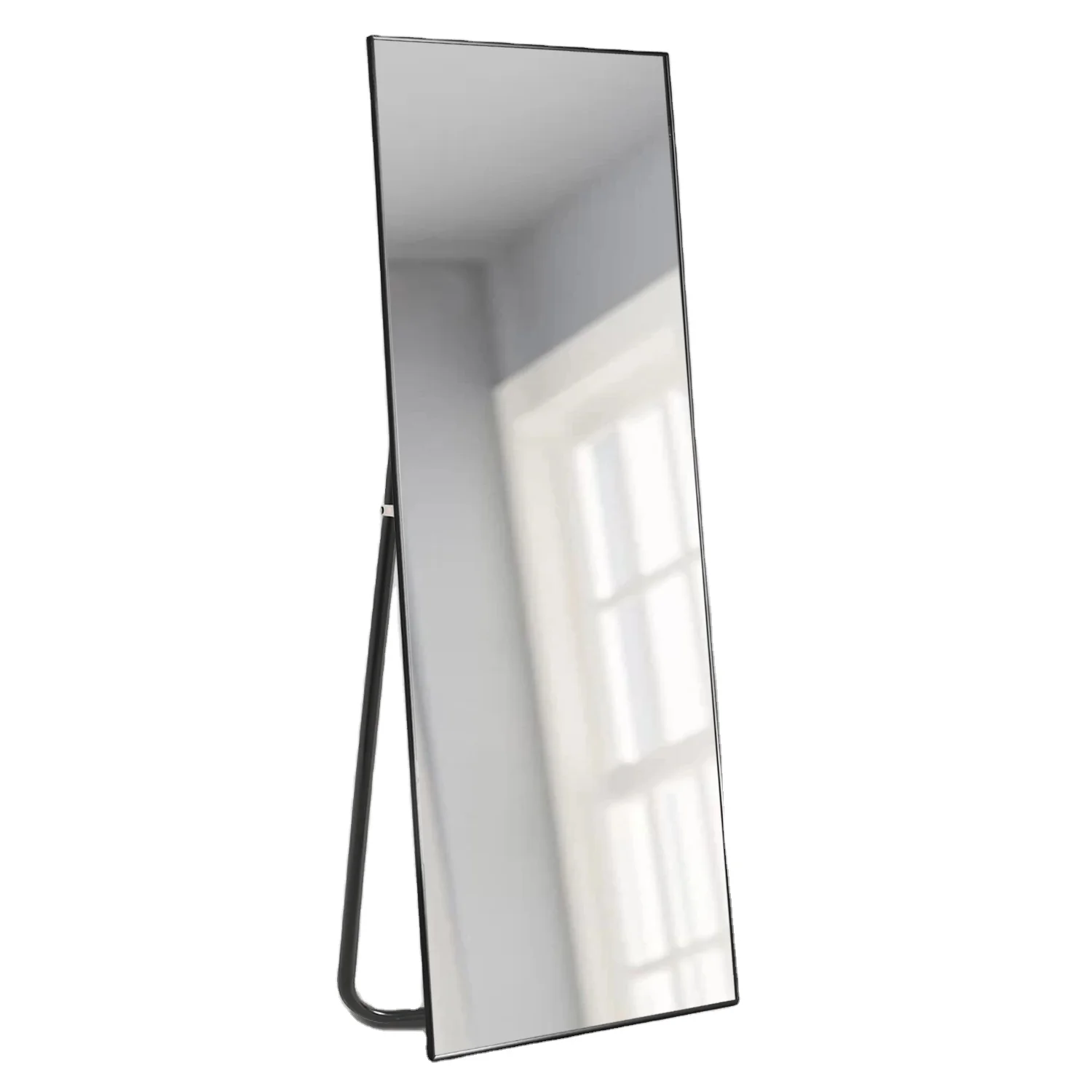 

Full Length Mirror Aluminum Alloy The Door Mirror Large Hanging Mirrors Wall Mounted Body Dressing for Bedroom