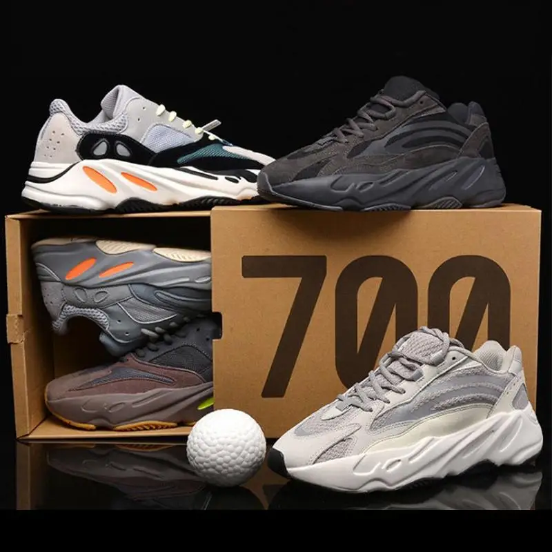 

2021 Newly Original Quality Brand Designs Men Women Yeezy 700 Style Sports Shoes Running Sneakers, Mauve,wave runner, white, black,utility, inertia, salt, analog