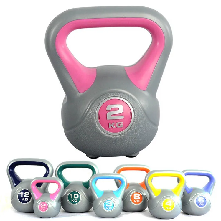 

Real Manufacturer Specials Fitness Customized Gym Fitness Colored Plastic Filled Kettlebell, Optional
