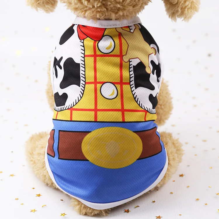 

Summer Pet Vest Puppy Cat T-Shirt Coat Dog Clothes Pet Apparel Costume, Yellow