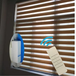 Image of Hot sale European style custom roller roman zebra window blinds shades shutters smart blinds chain motor