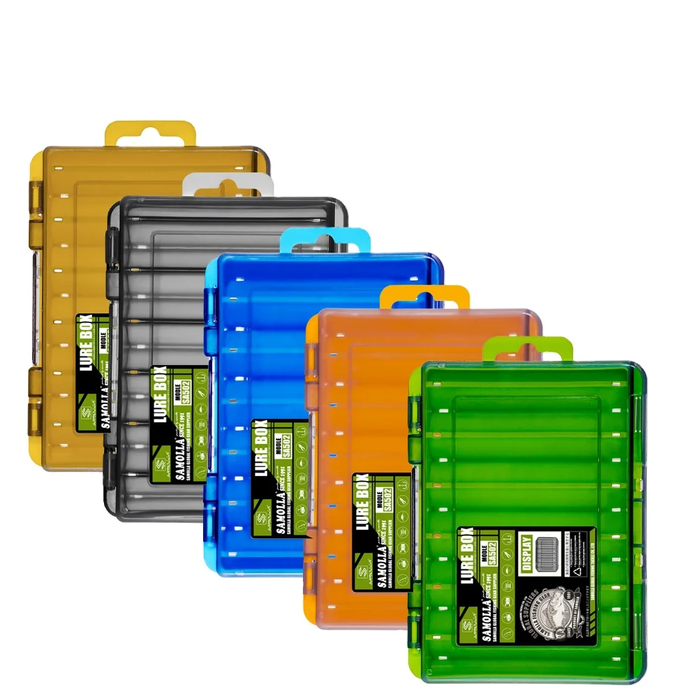 Fishing Tackle Box with Lure Case-Multi-Compartment PP Storage Box Lightweight & Recyclable Below 20L Capacity for Fishing Gear