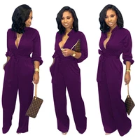 

Sexy fashion long sleeve rompers womens jumpsuit 2019