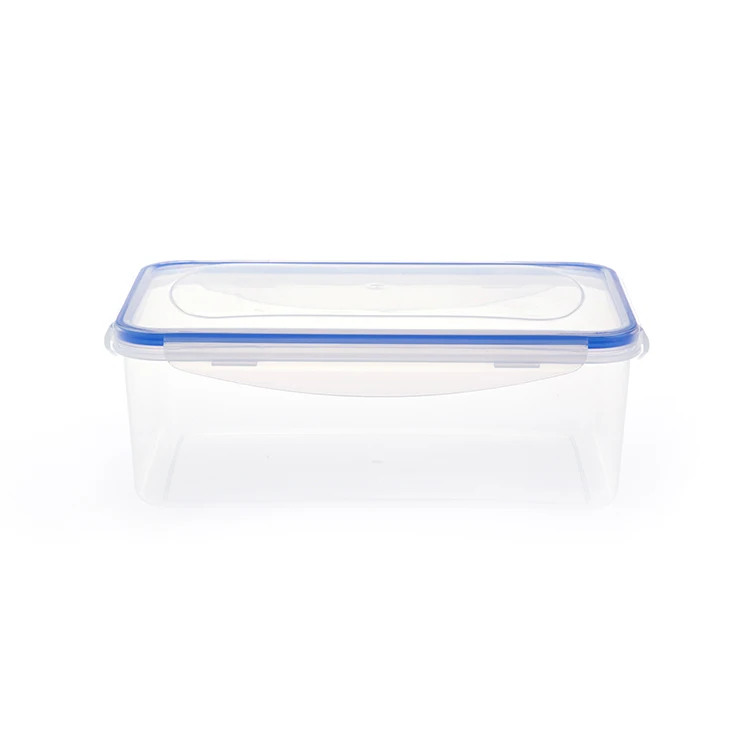 

Wholesale vegetable crisper 2200ml takeaway food container Clear Plastic Rectangle Food Storage Container with Lid, Transparent