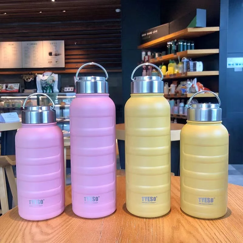 

750ml 1000ml Large-capacity Caterpillar Thermos Cup Extra large outdoor fitness sports bottle, 5 colors