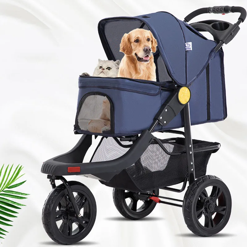 

Lealoncat SP05 Luxury Multifunction Foldable Travel Carriage pet stroller for sale