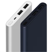 

Original Xiaomi Mi Power Bank 2 10000mAh Dual USB Port Portable Charger Quick Charge Powerbank Ultra-thin External Battery