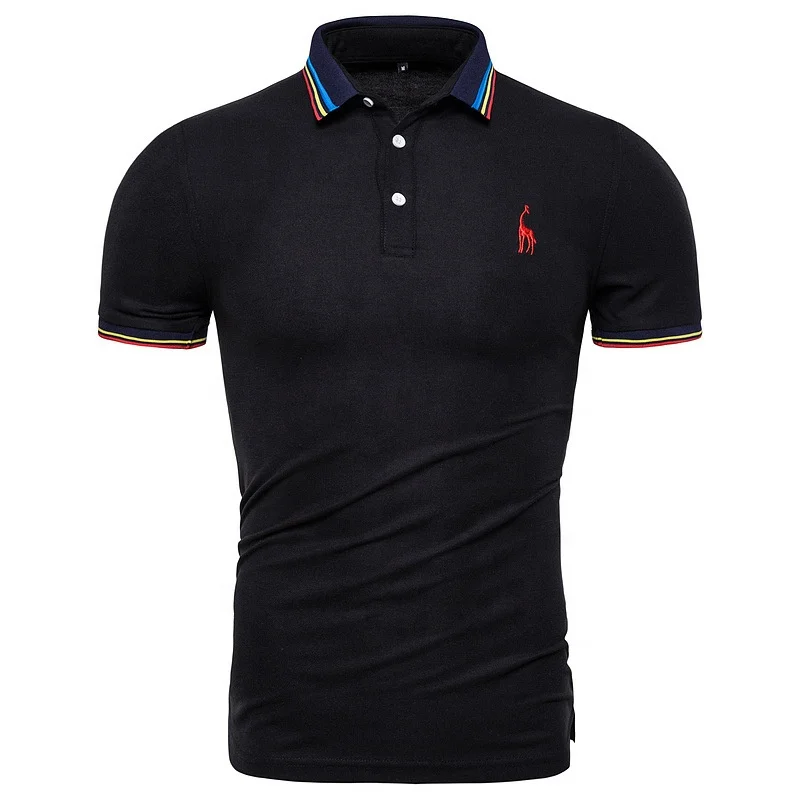 

Men's Rainbow Short Sleeve Golf Polo T-shirts Summer Streetwear Casual Fashion Men Tops Custom Print Embroidered Polo Shirts, Picture show