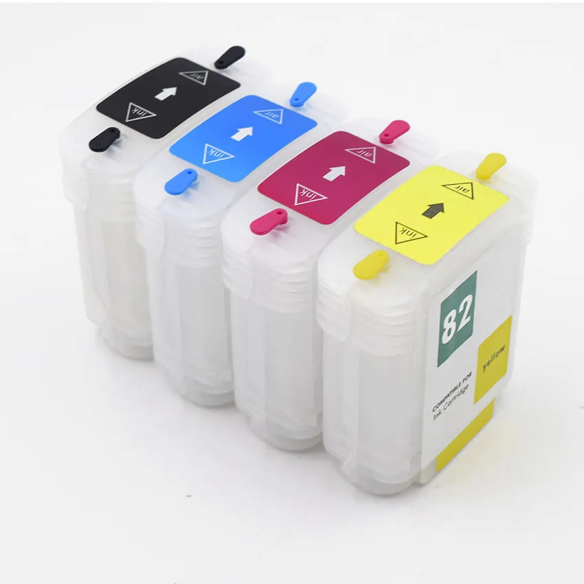 10/82 69ml Inkjet Refillable Ink CartridgeHp with Chip for HP Designjet 500 500ps 800 800ps HP500 HP800 HP82 Plotter