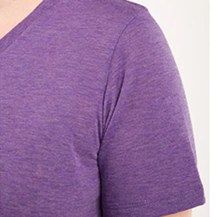 Custom Womens V Neck Plain Tshirts Soft Tri Blend T Shirts - Buy Tri ...